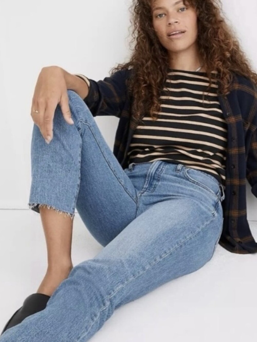 Madewell The Perfect Vintage Jean Raw Hem  Medium Wash Mid Rise 27